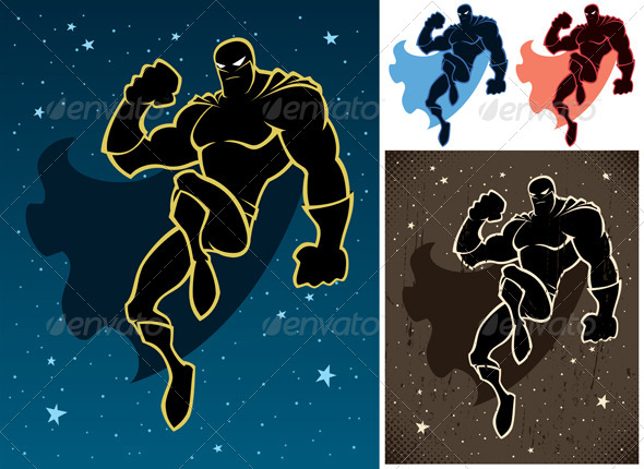 Superhero In The Sky - People Characters