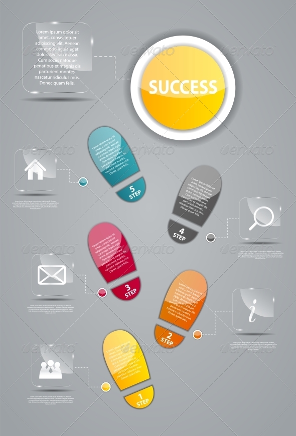 Infographic Business Template Vector Illustration - Web Technology