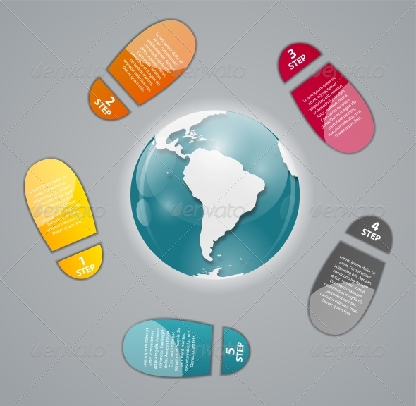 Infographic Business Template Vector Illustration - Web Technology