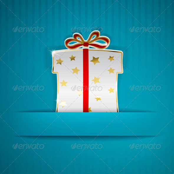 Gift Box Cut Out of Paper - Miscellaneous Seasons/Holidays