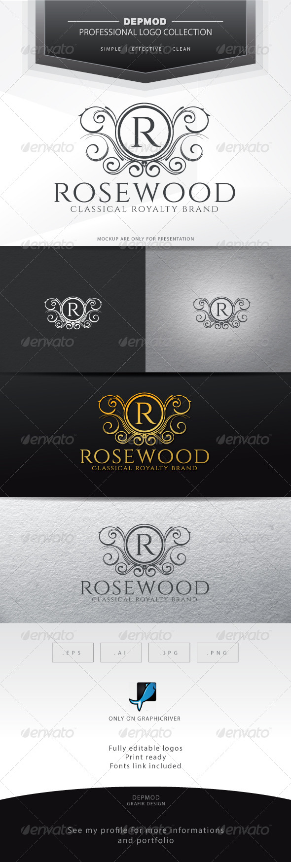 Rosewood Logo - Crests Logo Templates