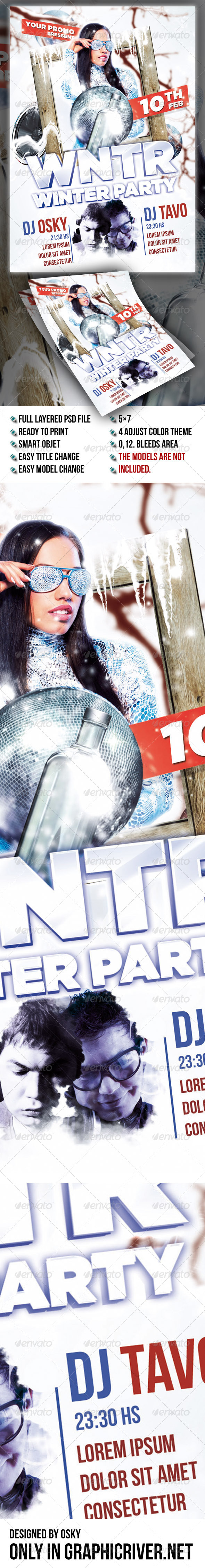 Winter Flyer - Clubs & Parties Events