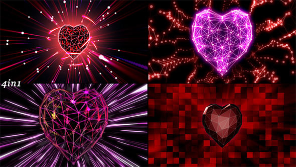 Heart Grid (4-Pack)