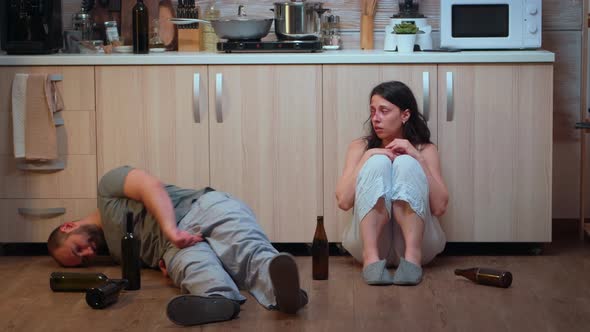 Abused Wife Using Phone Asking for Help alt