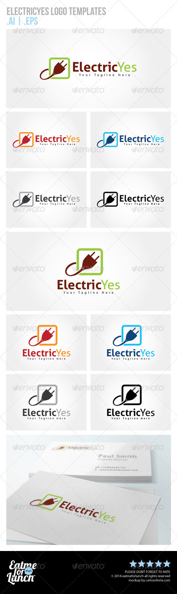 Electricity Logo Templates - Objects Logo Templates