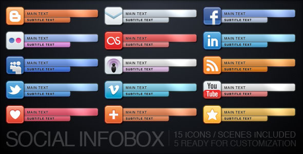 Social Infobox - VideoHive 677539