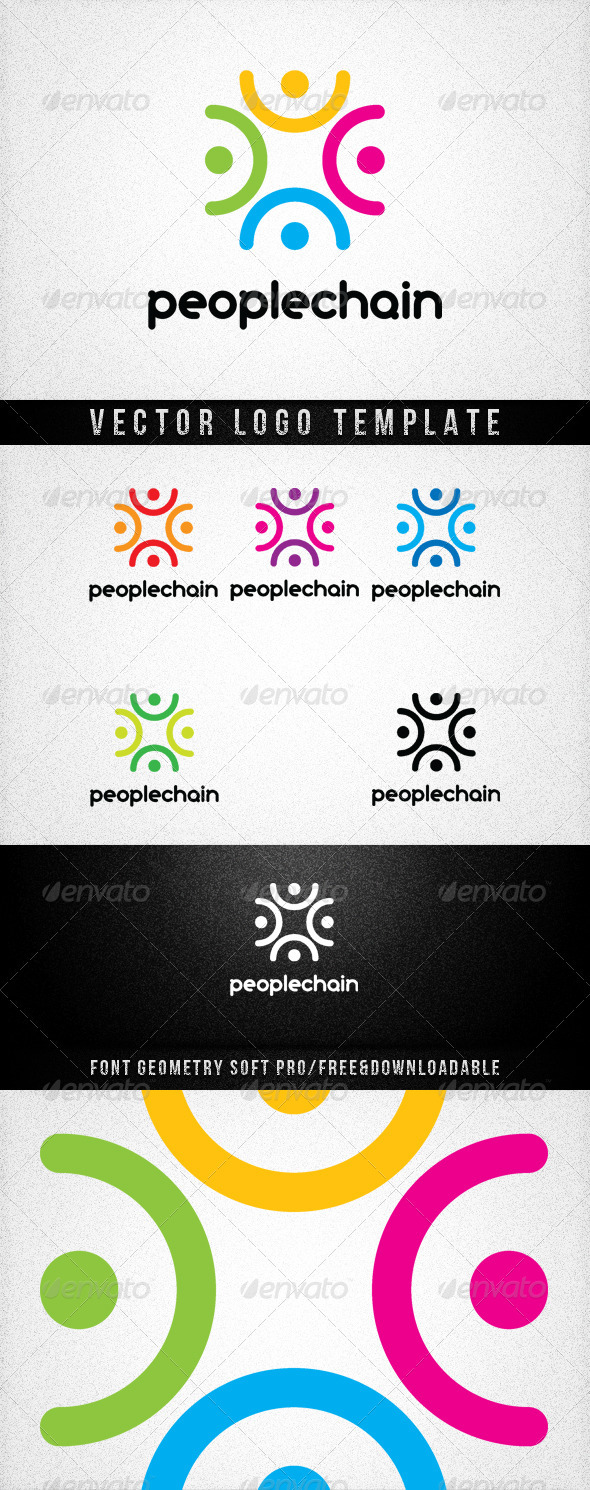 PEOPLECHAIN - Abstract Logo Templates