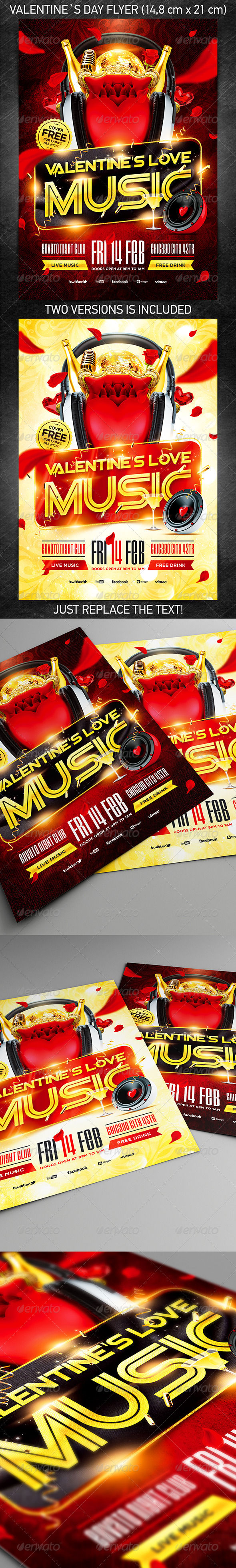 Valentine`s Love Music Flyer Vol.4 - Holidays Events