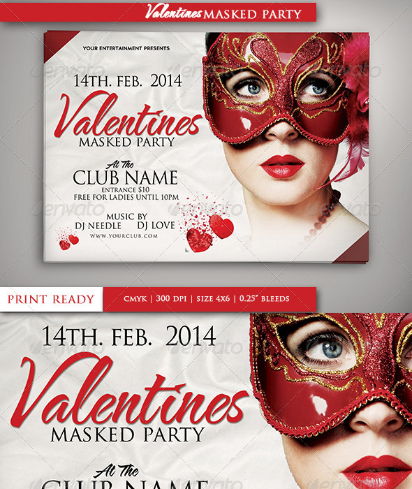 Valentines Masked Party - Clubs & Parties Events