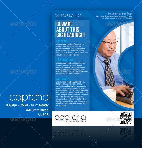 Multipurpose Business Flyer - Captcha - Corporate Flyers