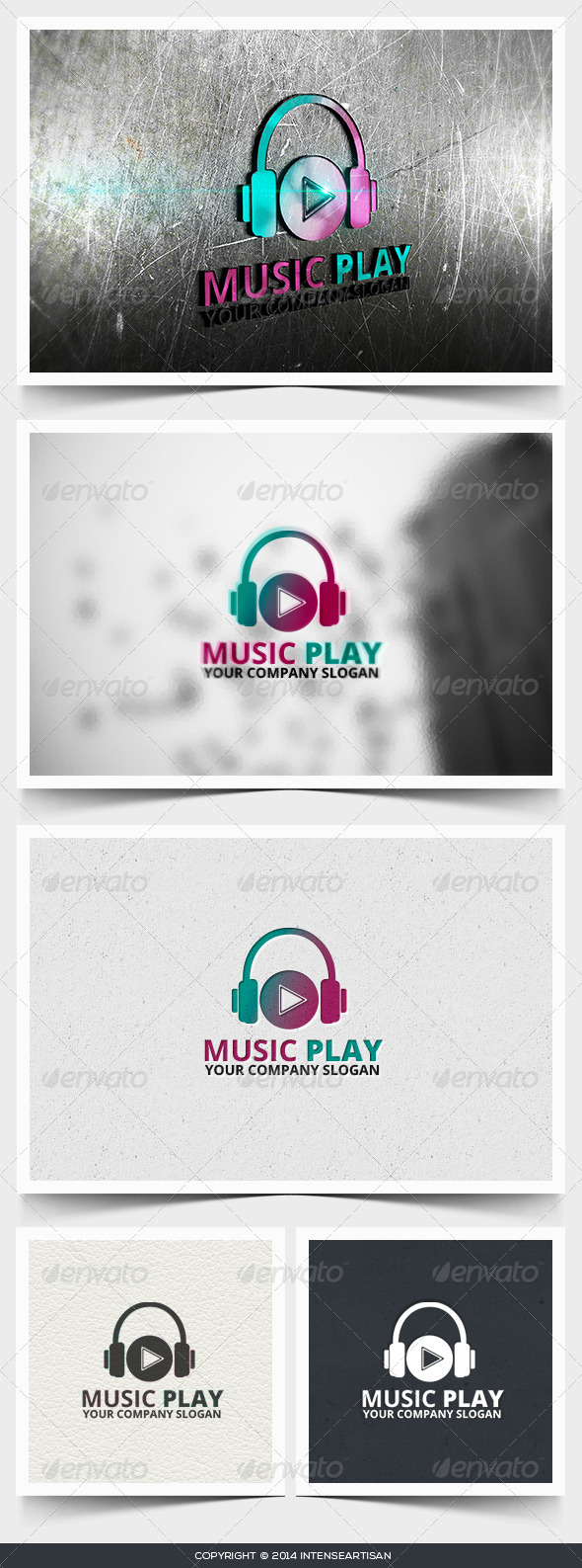 Music Play Logo Template - Objects Logo Templates