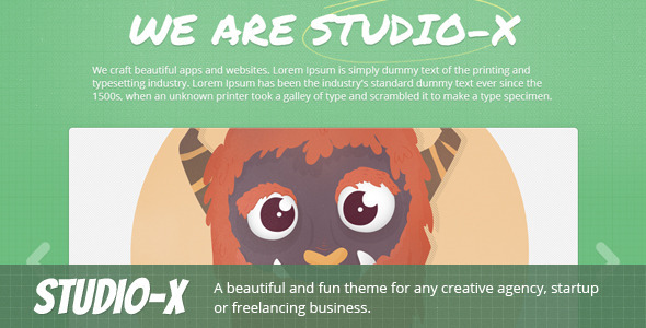 Wondrous StudioX - Responsive One-Page Template