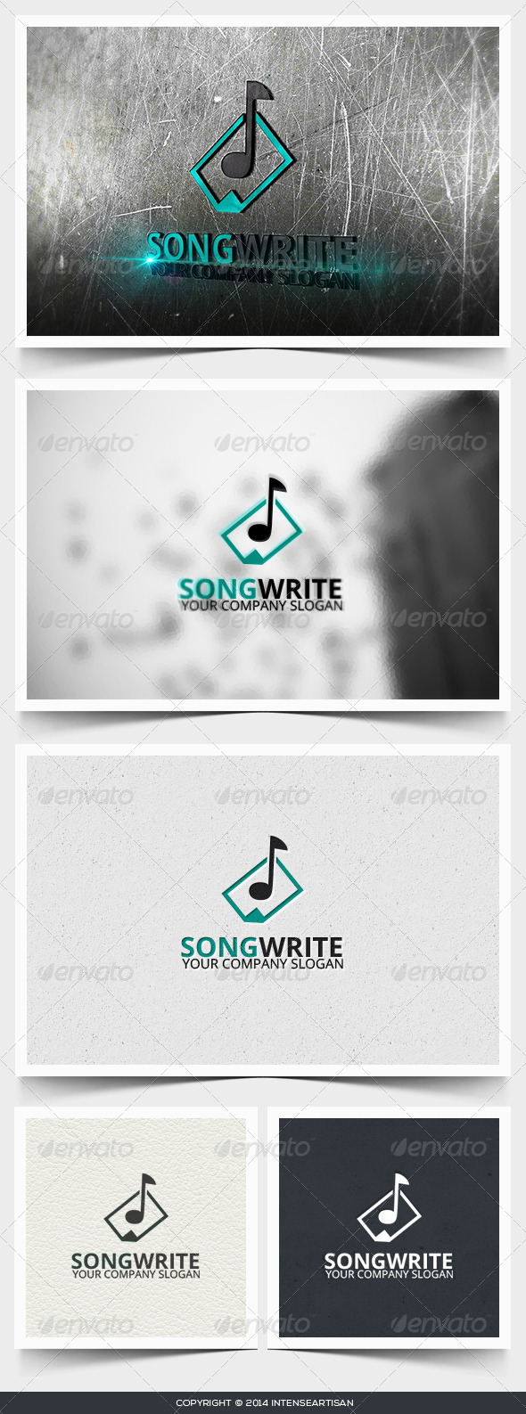 Song Write Logo Template - Objects Logo Templates