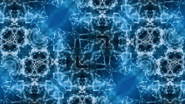 Vj Loop Blue Neon kaleidoscope alt