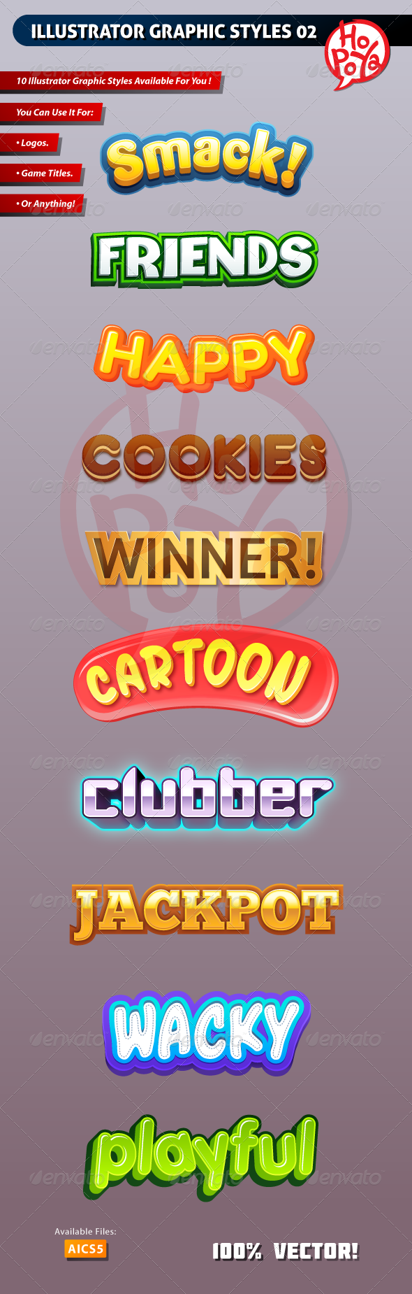Illustrator Graphic Styles 02 - Styles Illustrator
