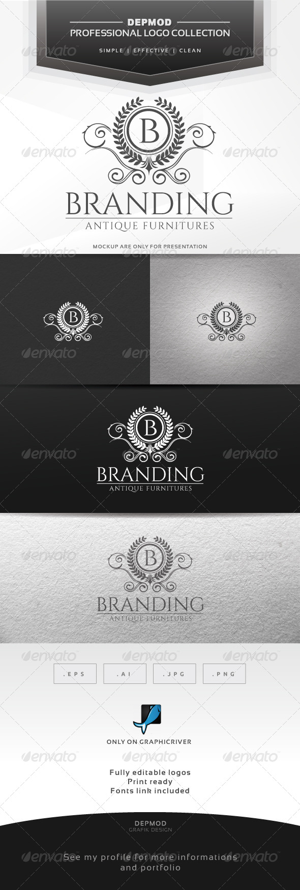 Branding Logo - Crests Logo Templates