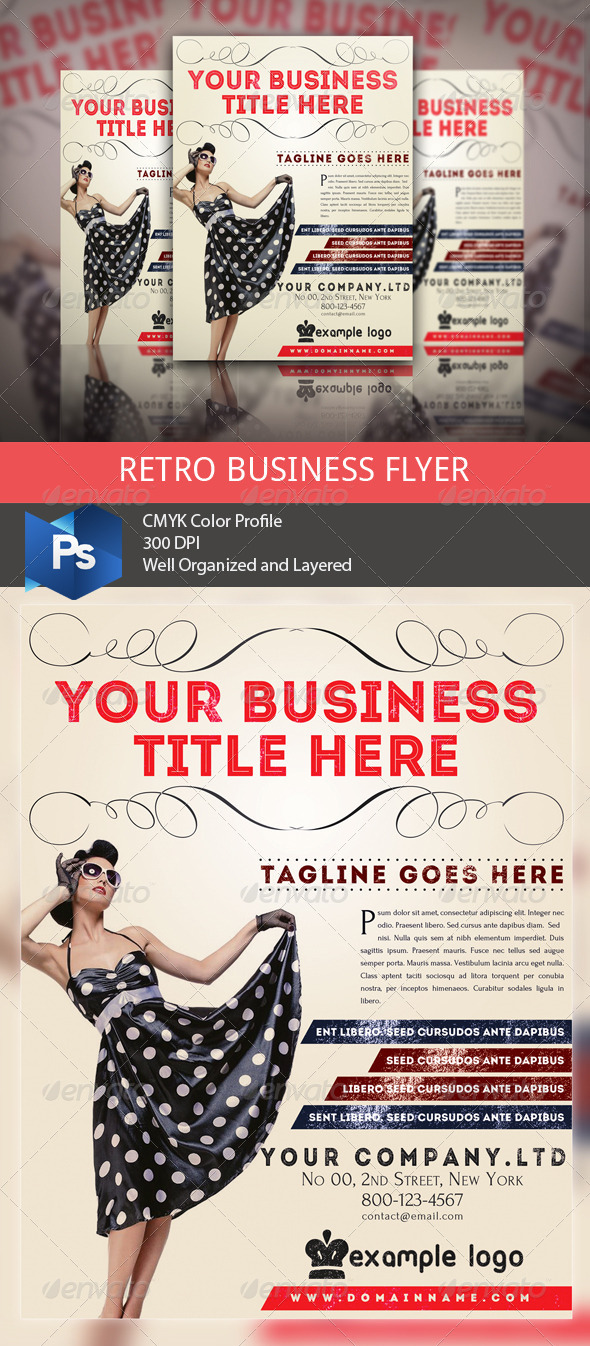 Retro Business Flyer - Commerce Flyers