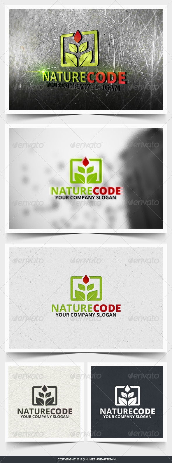 Nature Code Logo Template - Nature Logo Templates