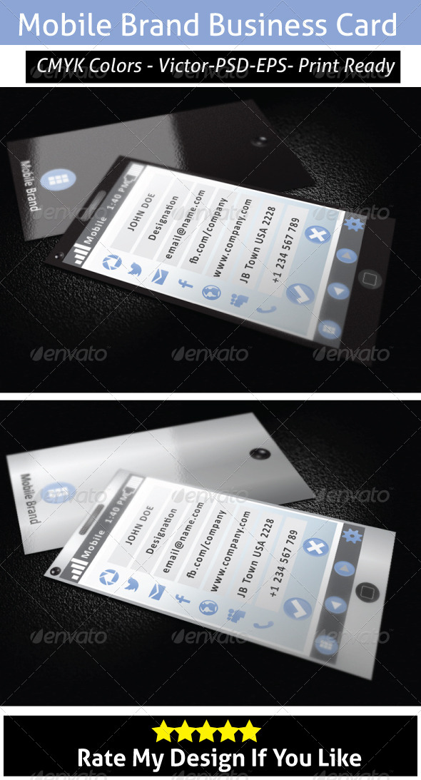 Window Mobile Business Card - Creative Business Cards