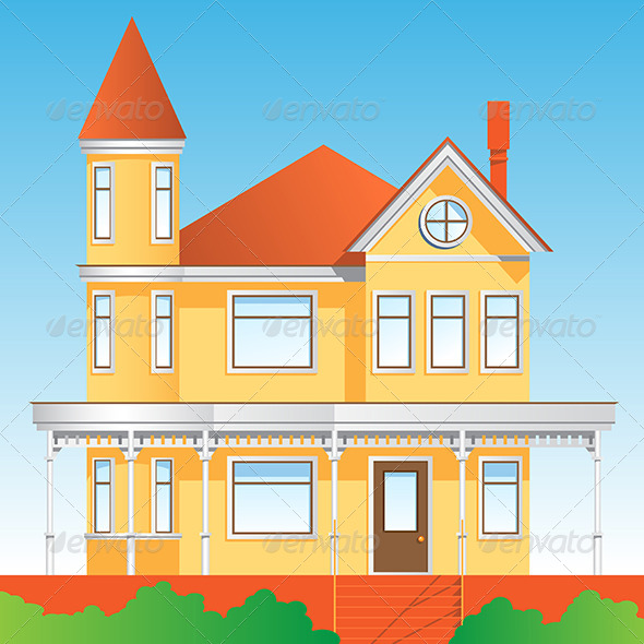 Yellow House - Buildings Objects