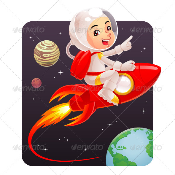 Astronaut Kid - People Characters