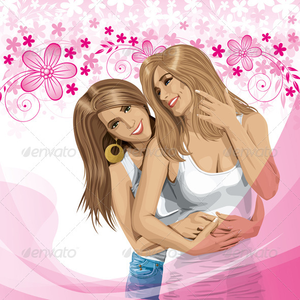 Valentine Card with Gay Couple - Valentines Seasons/Holidays