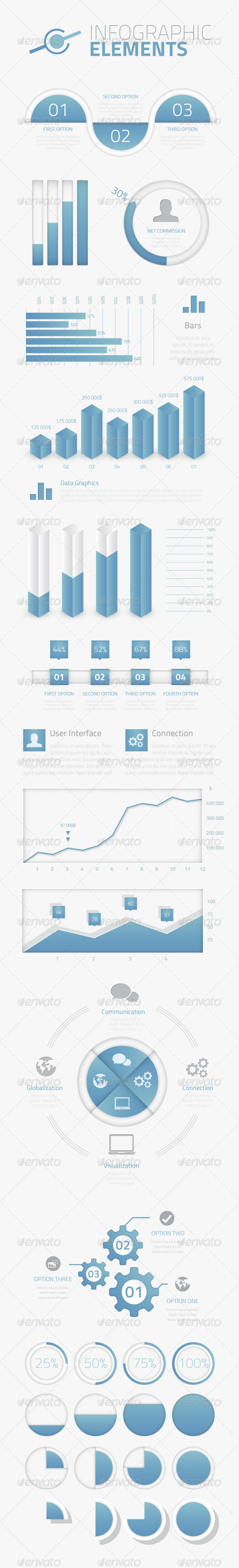 Mega Pack of Infographic Vector Elements - Infographics