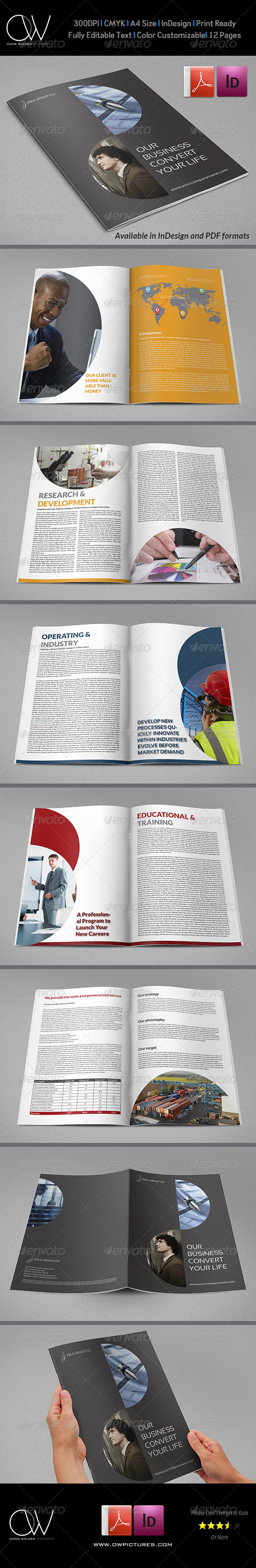 Corporate Brochure Template Vol.20 - 12 Pages - Corporate Brochures