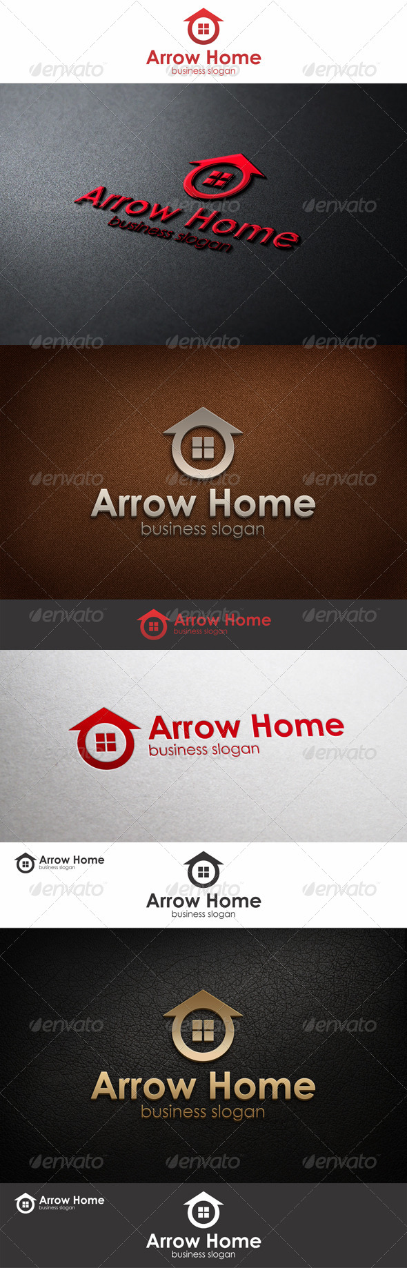 Arrow Home Logo Template - Buildings Logo Templates