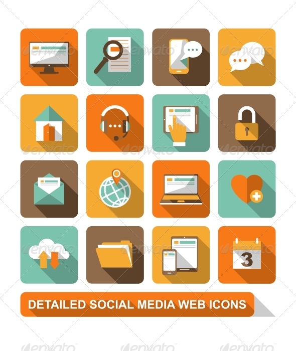 Social, Media, Web Icons - Web Icons