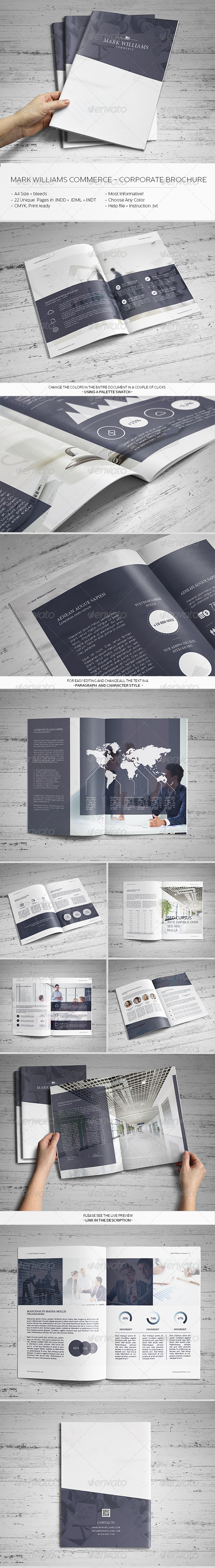 Mark Williams Commerce - Corporate Brochure - Brochures Print Templates
