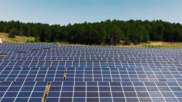 Technologies of the future: solar panels in an ecologically clean place alt