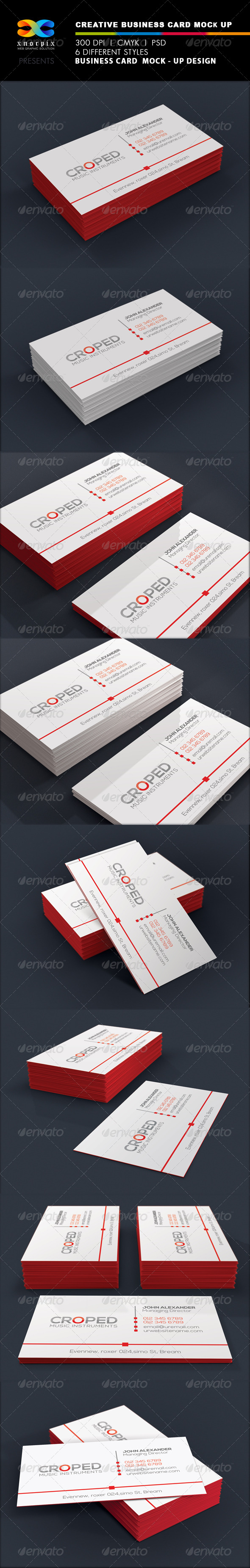 Realistic Business Card Mock up - Business Cards Print