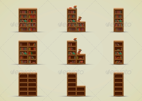 Wardrobes for Books - Sprites Game Assets