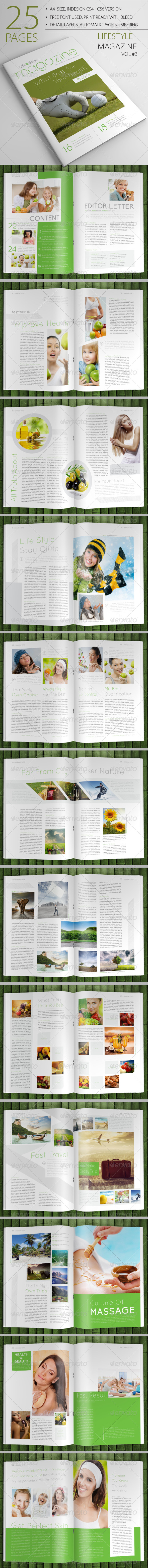 25 Pages Lifestyle Magazine Vol3 - Magazines Print Templates