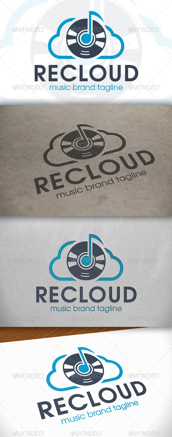 Music Cloud Logo - Objects Logo Templates