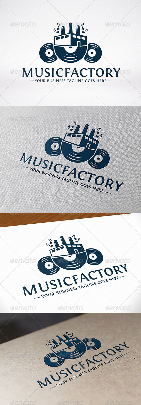 Music Factory Logo Template - Symbols Logo Templates