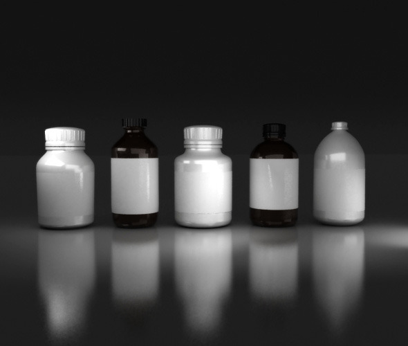 Medicine Bottles - 3Docean 6653226
