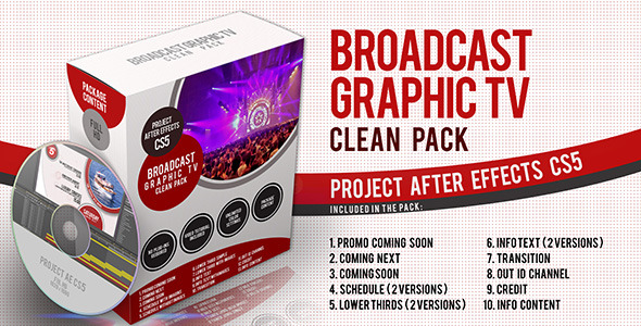Broadcast Graphic Tv Clean Pack