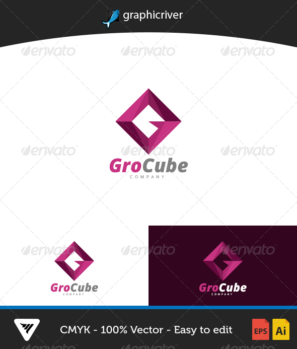 GroCube Logo - Logo Templates