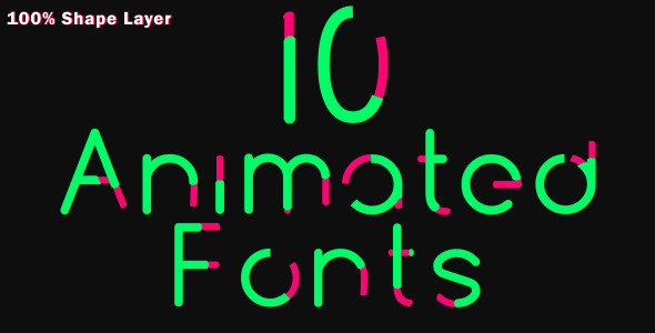 10 Animated Fonts