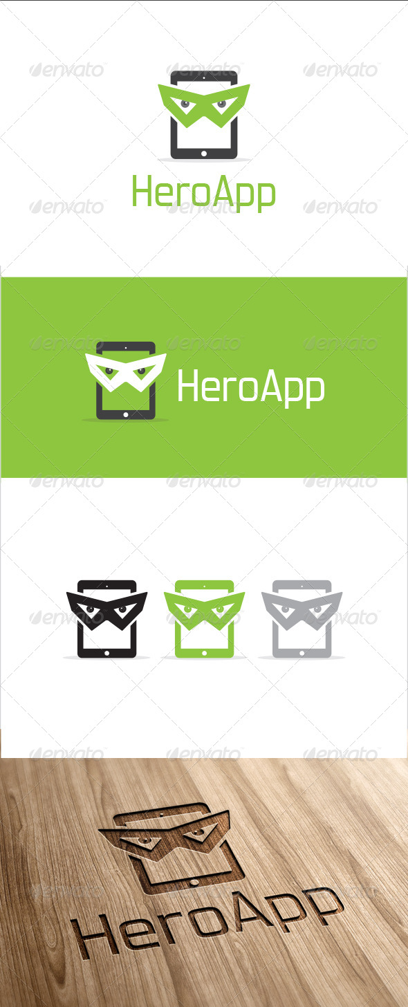 Hero App Logo Template - Vector Abstract