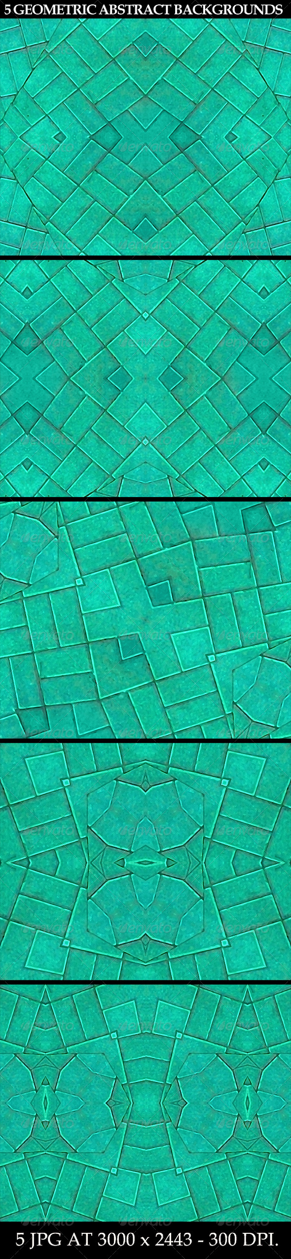 5 Geometric Abstract Backgrounds - Patterns Backgrounds