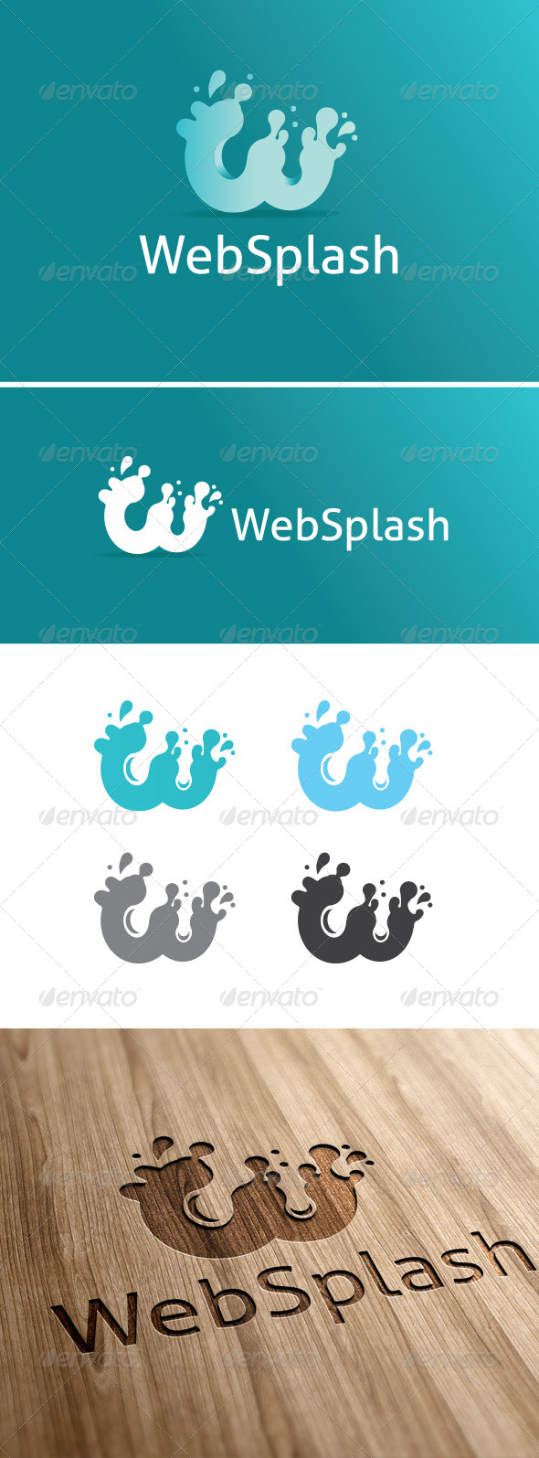 Web Splash Logo Template - Vector Abstract