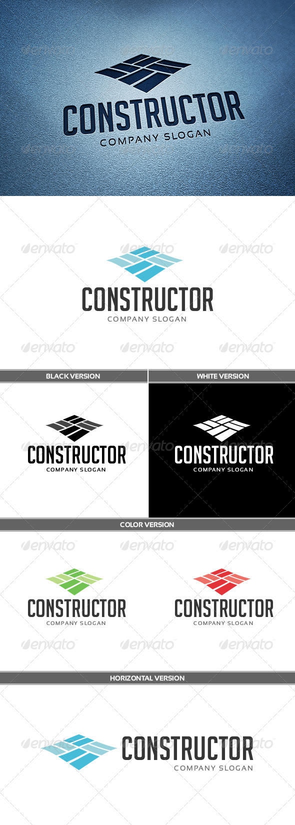 Constructor Logo - Abstract Logo Templates