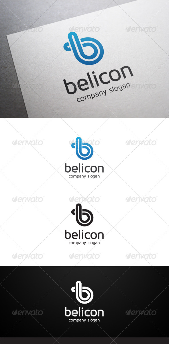 Belicon B Letter Logo - Letters Logo Templates