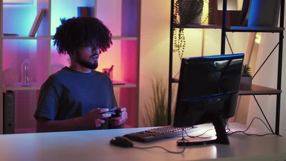 Game Fun Handsome Man Home Rest Smiling Stylish alt