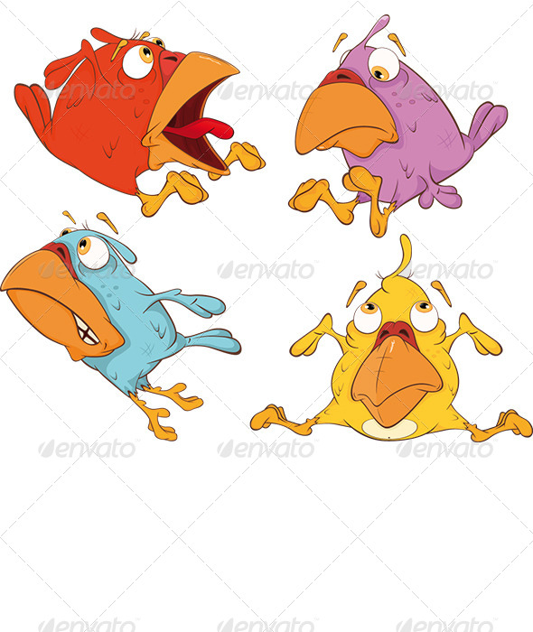 Birds Set - Animals Characters