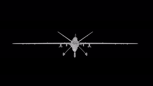 Hologram Military Drone Alpha Loop 4K
