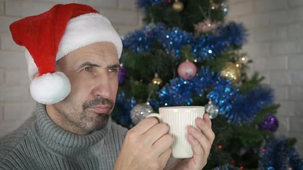 Santa Man Hot Tea for Christmas Night alt